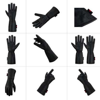 Hugger Women’s Classic Motorcycle Glove Seasonal Wind Stopper Lined Gauntlet