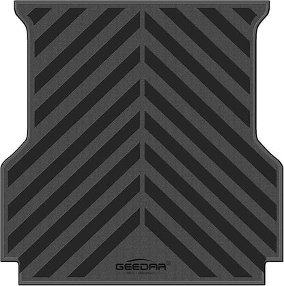 GEEDAR Rubber Bed Mat Compatible with Ford Ranger 2024 2025 2026 (5FT, 59.6" Bed), Heavy Duty Truck Bed Mat for Ford Ranger 5ft Truck Bed Liner, Heavy Duty Pickup Bed Accessories Cargo Mat