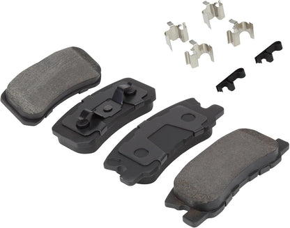 Premium Semi-Metallic Rear Brake Pads (1001-0868M) Compatible with 2001-2017 Chrysler/Dodge/Jeep/Mitsubishi (200/Avenger/Caliber/Cirrus/Endeavor/Grandis/Lancer/Montero/Outlander & More)