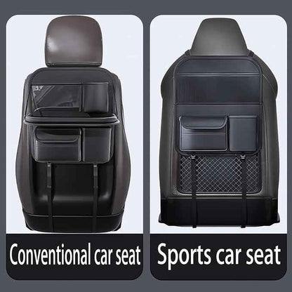 Backseat Car Tray for Kids, Sturdy Toddler Travel Tray Table with Cup Holder & Storage Pockets, Snack & Activity Car Seat Table for Road Trips, Fits Most Vehicles