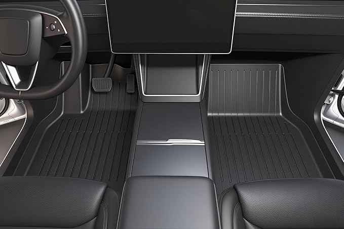 SUPER LINER Tesla Model Y Juniper 2025 2026 Floor Mats & Cargo Liners Full Set 9 PCS Extra-Thick TPE CabinProtect™ for 5-Seater | All-Weather Pet & Child-Friendly Accessories(Not for Standard)