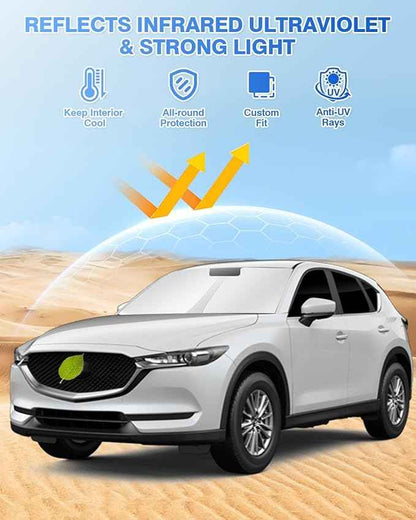 Windshield Sunshade for Mazda CX-5 2017-2025 2026 CX5 Accessories Side Rear Window Shade Cover Kit Window Sun Blocker Privacy Protection Keep Vehicle Cool Black 8PCS