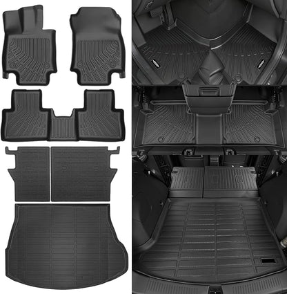 Custom Fit Floor Mats for Lexus NX NX250/ NX350/(Not NX350h/ NX450h+) 2022-2026, All Weather TPE Floor Liners with Trunk Mat & Backrest Protectors, Odorless Full Set Interior Accessories