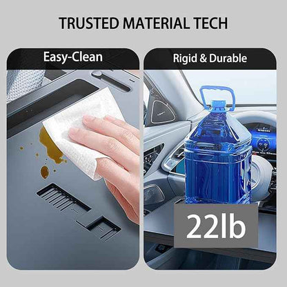 Steering Wheel Tray, Car Food Tray, Car Desk for Laptop, Multipurpose Car Table for Eating & Work, Adjustable Car Tray with Drawer and Anti-Slip Protective Adhesive