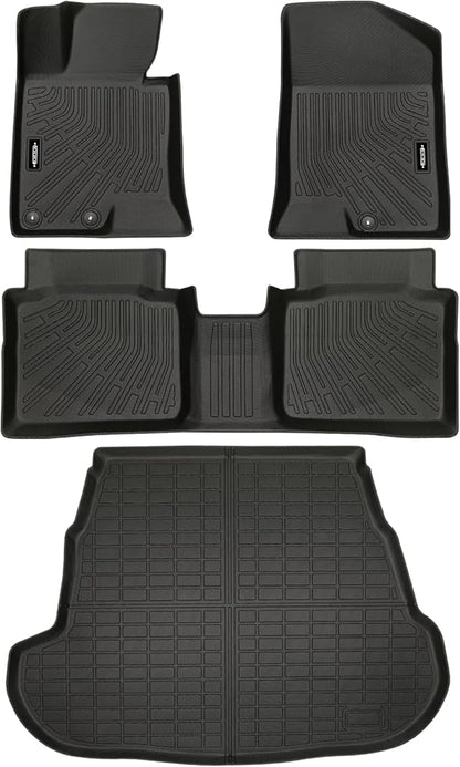 Custom Fit Floor Mats for 2016-2020 Kia Optima, All Weather TPE Floor Liners with Trunk Mat, Odorless Full Set Interior Accessories