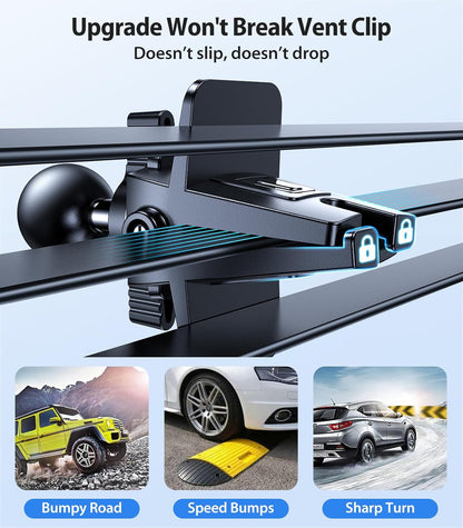 VICSEED for MagSafe Car Mount [Upgraded Strongest Magnet Power] Magnetic Phone Holder for Car Vent 360 Adjustable Magnetic Car Phone Holder Mount for iPhone 16 Pro Max 15 14 13 12 Plus Mini, Blue