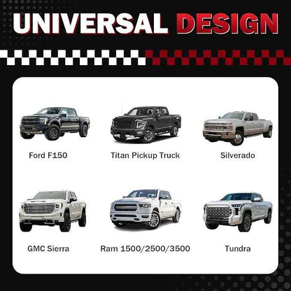 Truck Bed Extender—55"-63" Adjustable Length, Aluminum Retractable Tailgate Extender, Bed Extenders for Trucks Fits for Ford F150, Titan Pickup Truck, Silverado, GMC Sierra, Tundra, Ram 1500/2500/3500