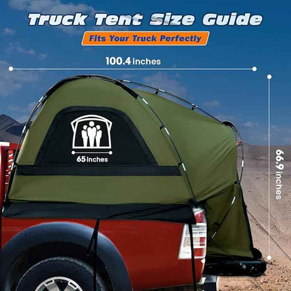Truck Bed Tent, Waterproof PU3000mm Pickup Truck Tent for Camping Bed, 2-3 Person Sleeping Truck Tent, Portable for Car Camping