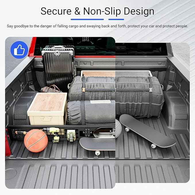 Truck Bed Divider Compatible with 2019-2026 Chevy Silverado GMC Sierra 1500 20-26 2500HD 3500HD Cargo Manager Molle Panel Replacement for 2019-2026 Chevy Silverado Accessories