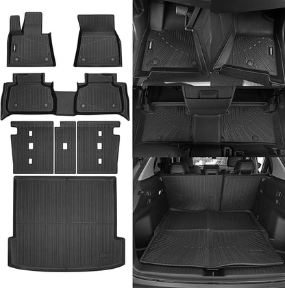 Custom Fit Floor Mats for 2020-2025 BMW X6 M/M50i/sDrive40i/xDrive40i G06, All Weather TPE Floor Liners with Trunk Mat & Backrest Protectors, Odorless Full Set Interior Accessories