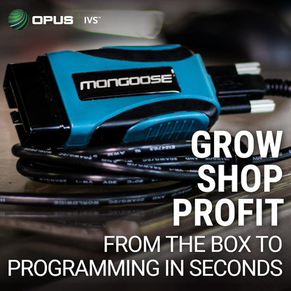 Opus IVS Mongoose-Plus J2534 OEM Bluetooth Wireless Vehicle Interface Cable - Ford/Lincoln/Mercury OEM Reprogramming and Diagnostics