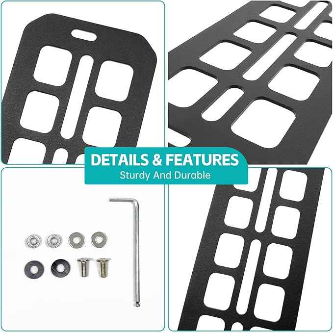 Under Seat Storage Molle Panel Compatible with 2015-2025 Ford F150 / Raptor, 2017-2025 Super Duty Accessories Seat Bottom Divider Panel Underseat Organizer Fit for 2015-2025 F-150 Accessories