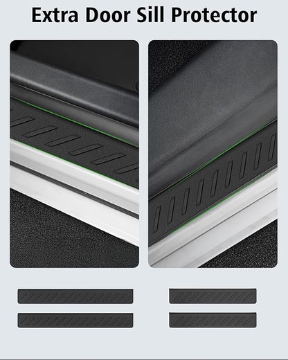 Floor Mats & Cargo Liner Custom Fit for Ford Mustang Mach E 2021-2025 2026 (NOT for Mustang) All Weather TPE Rubber 1st & 2nd Floor Liners Automotive Trunk Mat for Mach E 2025 Accessories, Black