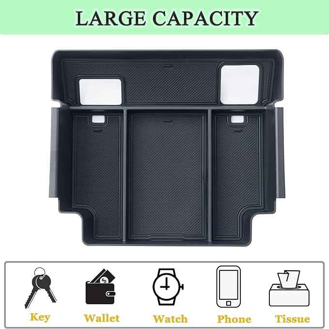 PIMCAR Full Center Console Organizer for 2023-2026 Refreshed Chevy Silverado/GMC Sierra 1500, 2024-2026 Silverado/Sierra 2500HD 3500HD (Full Console w/Bucket Seats ONLY)