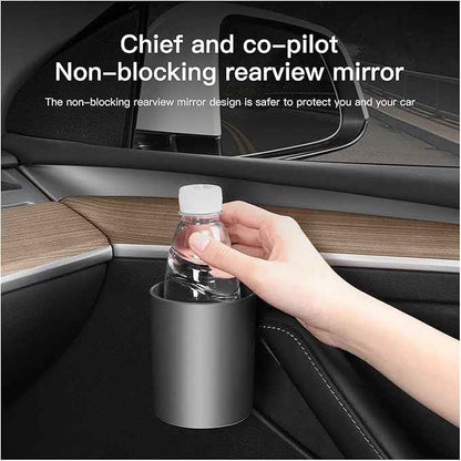 NanDeZ Car Door Cup Holder Compatible for Tesla Model 3 Y Special Door Cup Storage Box Rack Car Door Cup Stand 4 Pcs/Set, Grey