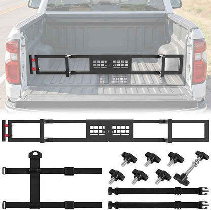 Truck Bed Divider with MOLLE Panel Aluminum Foldable Cargo Divider fit 2019-2025 Chevy Silverado and GMC Sierra 15000