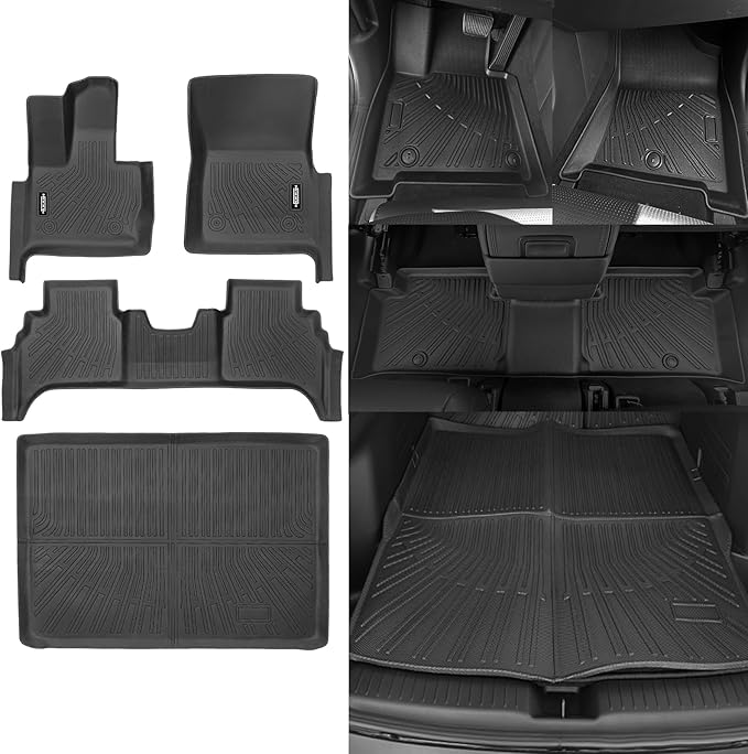 Custom Fit Floor Mats for Mercedes-Benz G Class/G550/G580/AMG G63 SUV 2019-2025 2026, All Weather TPE Floor Liners with Trunk Mat, Odorless Full Set Interior Accessories