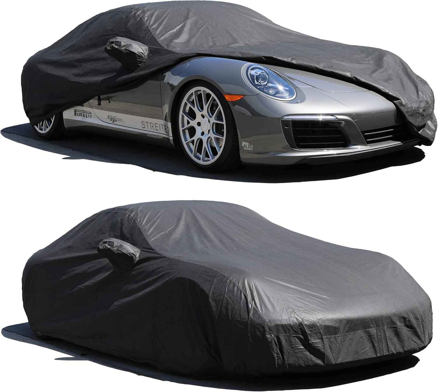 All Weather Waterproof car Cover Good for rain Snow uv Protection dust Compact Sedan Civic Elantra IS300 C320 190E Corolla Jetta A3 240SX Lancer Black
