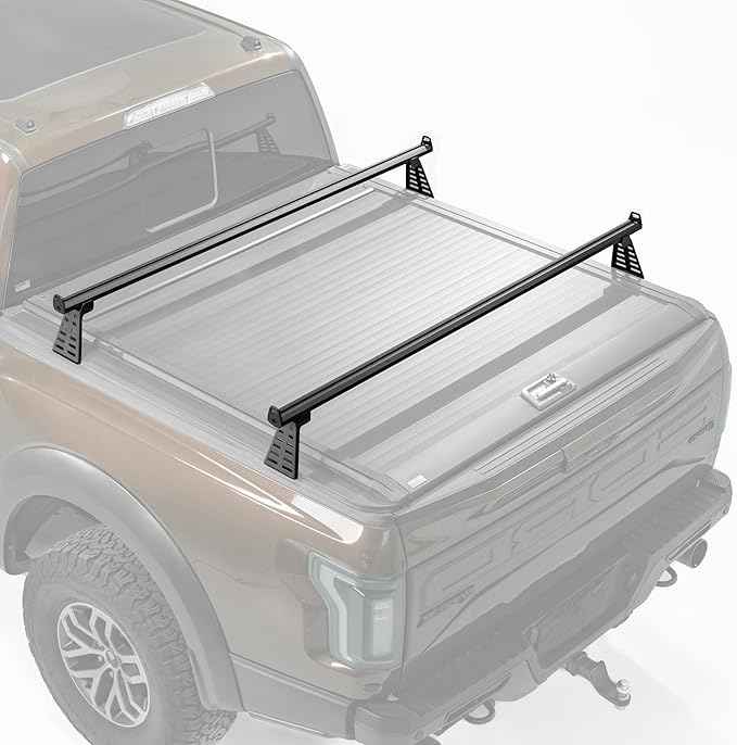 Adjustable Truck Bed Rack Cross Bars,Compatible with Full-Size Trucks with Tonneau Covers|Length 71"|2Pcs|Made of high-Strength Aluminum Alloy