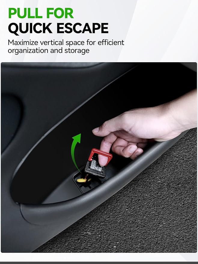4PCS Door Side Storage Box Full-Wrap Pocket Liner compatible with 2026 2025 Tesla Model Y Juniper Accessories TPE Front and Rear Full Cover Door Side Organizer Tray