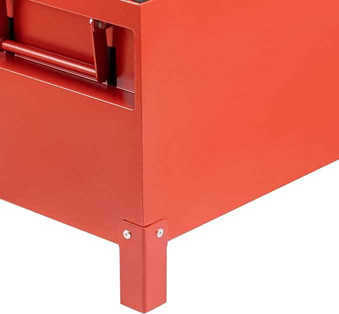 GAOMON Large Tool Box Truck Bed Toolboxes Aluminum Heavy Duty Waterproof Free Assemble Tool Organizer Chest Cabinet Toolbox with Side Handles for Pick Up Trucks RV Trailer (Red, 36x15x19 Inch)