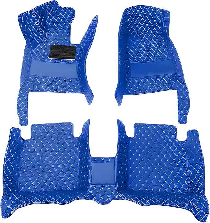 SARAHS Customized car Floor mats -Suitable for 99% of Cars, SUVs, and Trucks - car Pads to Protect Vehicle Interior Floor Accessories (Blue)