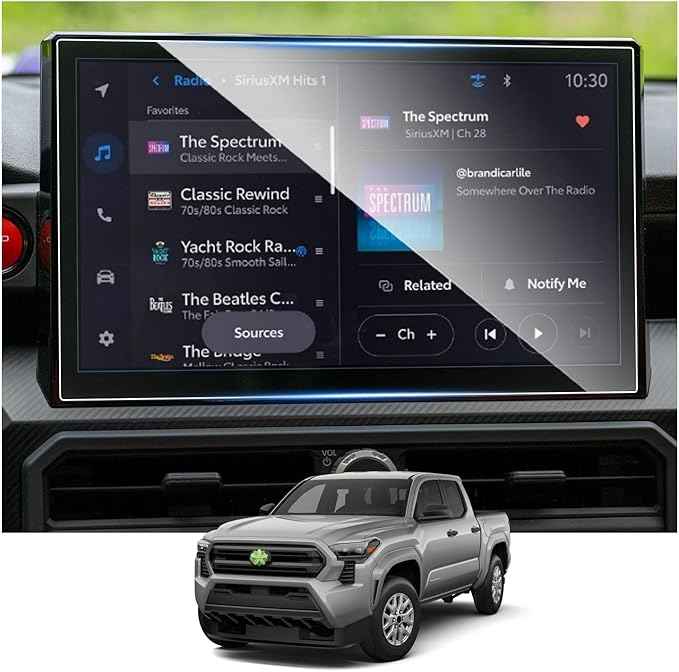 Ruiya Screen Protector for Toyota Tacoma 14" Radio Touchscreen 9HD Tempered Glass Compatible with 2024 2025 2026 Toyota Tacoma SR/SR5/Limited/TRD Sport/TRD Pro Accessories