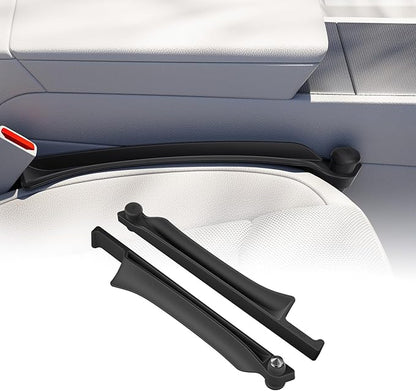 YONZEE 2-in-1 Car Seat Gap Filler with Emergency Window Breaker, Premium Silicone Seat Gap Organizer, Prevents Items from Falling, Universal Fit for All Cars, 2 Pack