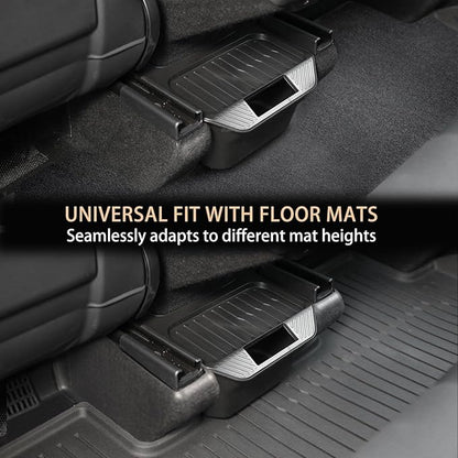 Rear Center Console Trash Can Garbage Bin For Tesla Model Y Juniper 2025 2026, Anti-Slip & Durable Under Seat Storage Box Organizer with Lid Cover for Model Y Juniper Interior Accessories (1 Pack)
