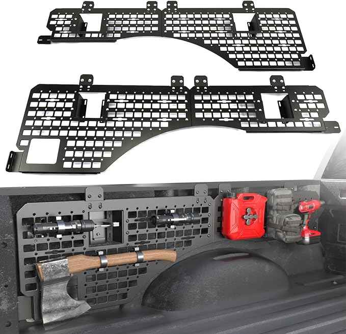 Side Bed MOLLE Panel Fit for 5.5 Feet Ford F150 2015-2020 & 2021-2026 Truck Storage Organizer System