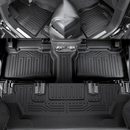 Floor Mats for 2025 2020-2024 Ford Explorer (6-seat), All Weather TPE Floor Mat Cargo Mat with Backrest Mats for Ford Explorer ST Car Accessories