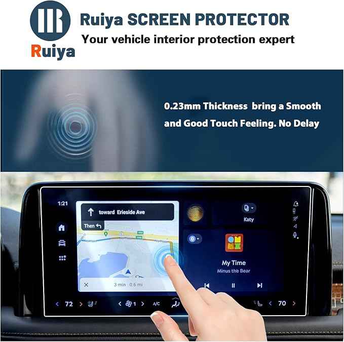 Ruiya Screen Protector for 2025 Lincoln Aviator 13.2" Touchscreen,for Lincoln 2025 Aviator Accessories 2PCS Anti-glare Nano Films Compatible with 2025 Lincoln Aviator Premiere/Reserve/Black Label