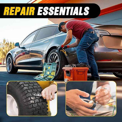 Nilight Car Emergency Kit with Jumper Cable Air Compressor Tire Repair Essential Tools First Aid Alligator Connector Electrical Kit for Travel Camping Outdoor Cars Truck SUV RV