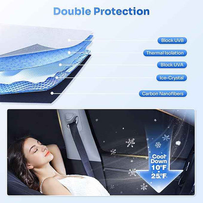Window Shades for 2021-2025 2026 Jeep Grand Cherokee L Accessories Windshield Sun Shade Side Rear Window Cover Sunshade Sun Visor Shield Privacy Protection for Camping Keep Car Cool Black 8PCS