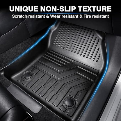 KUST Floor Mats for 2020-2025 2026 Toyota Corolla (Not for Corolla Cross) All Weather TPE Rubber Liner Custom Fit 2 Row Seat Carpet 3D Front Rear Black 3PCS