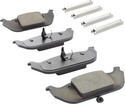 Premium Ceramic Rear Brake Pads (1001-0952C) Compatible with Lincoln Aviator 2003-2005