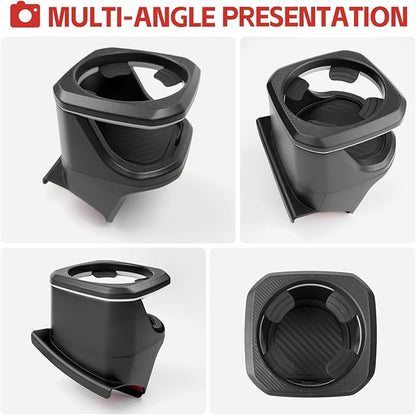 Cup Holder Fit for 2018-2024 Jeep Wrangler JL JLU 4XE/Gladiator JT Accessories, Door Cup Holders for Jeep Gladiator 2020-2024&Jeep Wrangler 2018-2024(Front Row, Left)