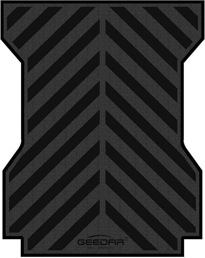 GEEDAR Heavy Duty Rubber Truck Bed Mat for 2005-2023 Toyota Tacoma 6ft Long Bed, Tacoma Accessories, Toyota Tacoma Truck Bed Mat Liner, Black