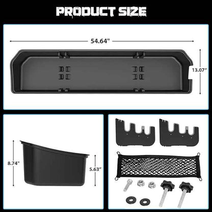 Underseat Storage Compatible with Ford F150(2015-2026)&Super Duty(2017-2026) SuperCrew/Crew Cab, Upgraded Rear Under Seat Organizer Cargo Box for F-150 F250 F350 F450 F550