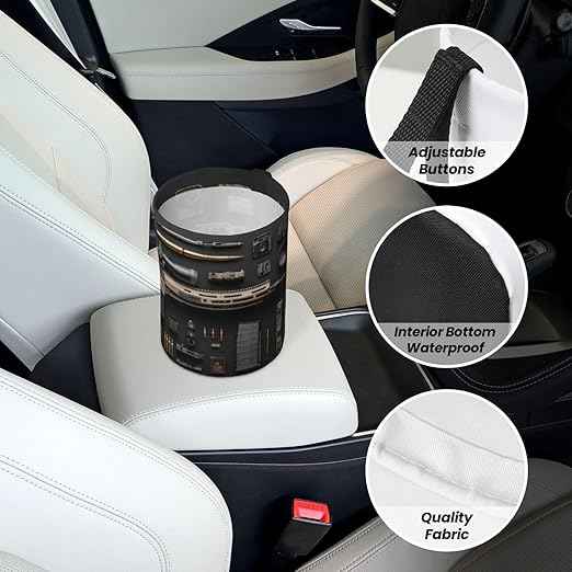 Gun Military Gear Arsenal Set Car Trash Can Waterproof Hanging Trash Bin Collapsible Garbage Can for Car Accessories Travel Camping Kitchen Home
