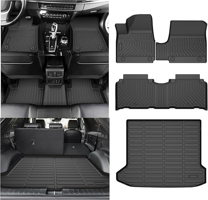 Cartist Floor Mats and Cargo Liner Fit for Ioniq 5 2022-2024 (with Unmovable Console) All Weather Floor Mat Ioniq 5 Accessories Heavy Duty Carpet Protection