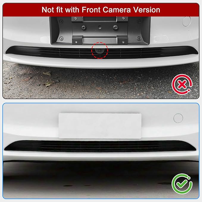 Grille Mesh Inserts for New Tesla Model 3 Highland Front Air Inlet Vent Grille Cover Replacement for Tesla Model 3 2024 2025 Accessories (Not fit with Front Camera Version)
