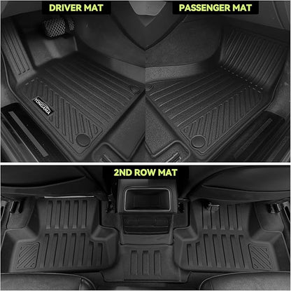 Tongama-Floor Mats for 2022-2026 Toyota Corolla Cross Fuel FWD(Not for Fuel AWD), All Weather TPE Floor Liners and Trunk Mat and Backrest Mats Protectors for Corolla Cross Accessories