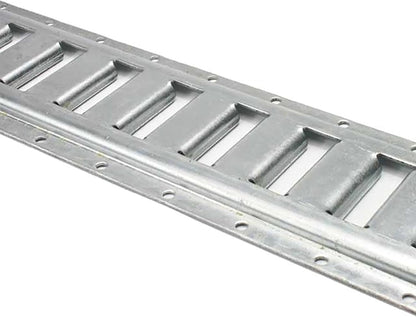 US Cargo Control E Track, Made in USA, 12 Gauge Steel 5 FT Galvanized E Track Rail (100-Pack) Horizontal ETrack Rails for Trailers, Garages, Cargo Vans, 6,000 Pounds Break Strength Per E-Track Slot