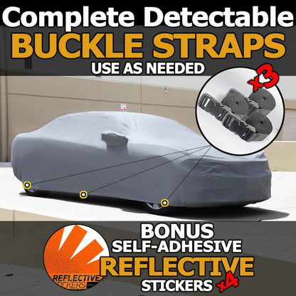 All Weather Waterproof car Cover Good for rain Snow uv Protection dust Compact Hatchback Golf GTI kona mazda2 rio5 Veloster Gray