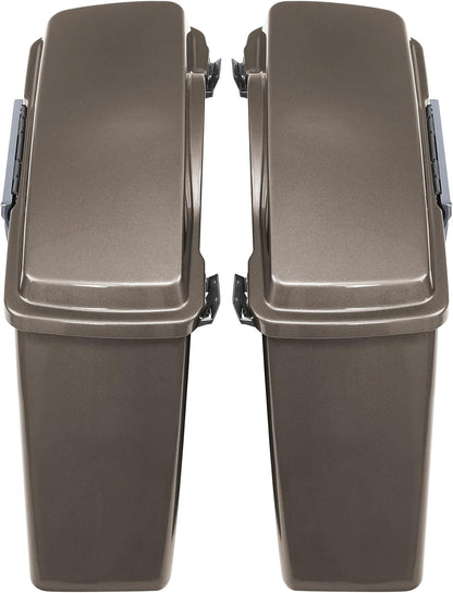 Green-L Hard Saddlebags Fit for Harley Touring Electra Glide Street Glide Road Glide King 1994-2013
