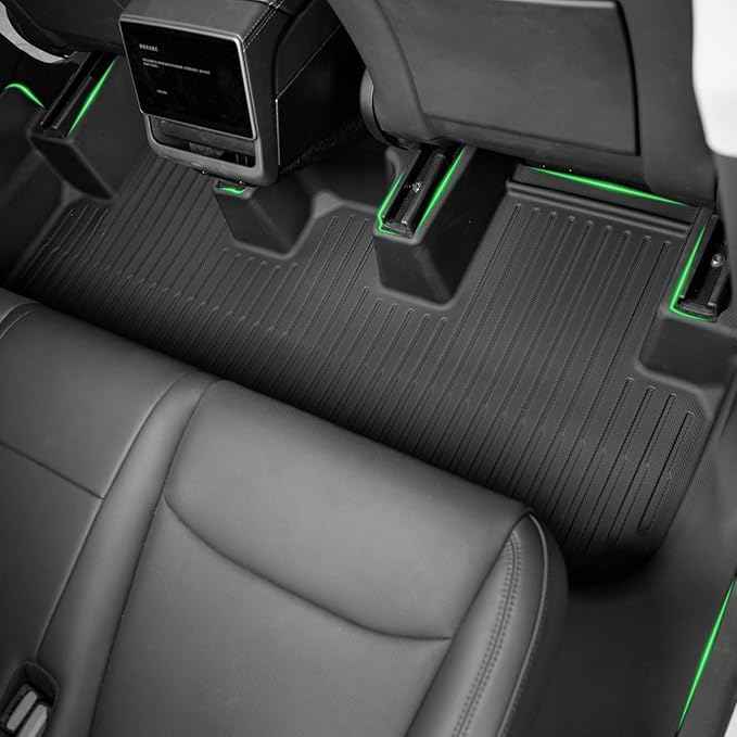 SUPER LINER Floor Mats Compatible with 2025-2026 Tesla Model Y Juniper - TPE Floor Liner& Accessories, Trunk Mats & Seat Back Cover Protector, CabinProtect™ Pro Kit Full-Cabin Protection System