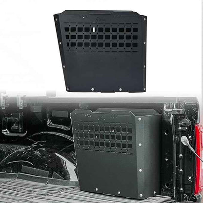 JOYTUTUS Truck Bed Storage Box Compatible with 2015-2026 F150 F250 F350, Heavy-Duty Metal Pickup Tool Box for Truck Bed, 57L Truck Bed Tool Storage Box Toolboxes, Side Tool Box Toolbox Cargo Box