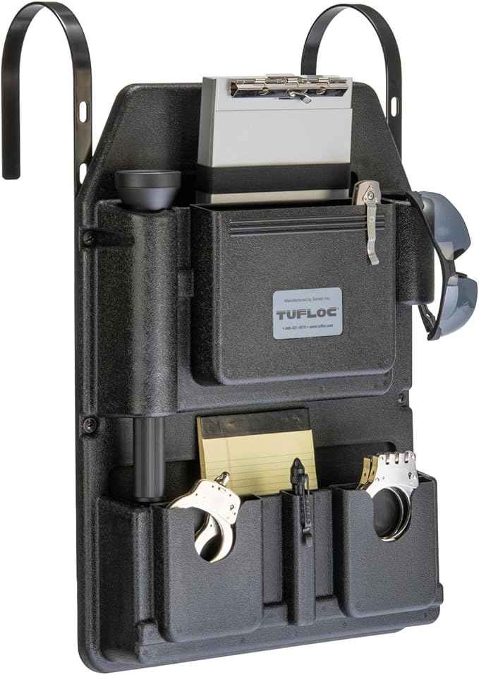 Seat Organizer for Police and Law Enforcement Vehicles - Keeps Gear Secure and Readily Accessible