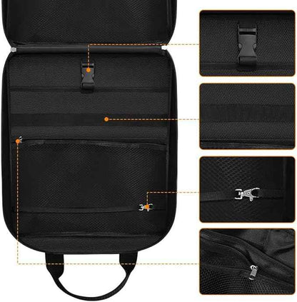 Large Camp Kitchen Organizer, High Capacity Camping Cooking Utensils Bag, with Paper Towel Holder, Multi-pocket Waterproof Camping Utensils Holder for BBQ Outdoor Cooking Essentials